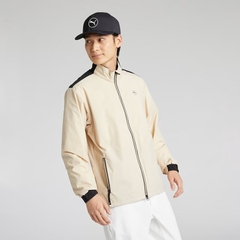 Áo Khoác Puma Nam Chính Hãng - Golf Jacket Stretch Taffeta - Màu Be | JapanSport 630363-03