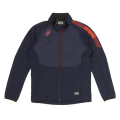 Áo Khoác Asics Chính Hãng - Hybrid Full-Zip Top Outerwear - Màu Navy | JapanSport 2101A190-405