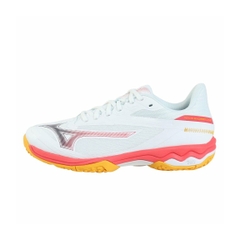 Giày Tennis Mizuno Chính hãng - Wave Exceed Court Wide OC - Màu Trắng | JapanSport 61GB2518-60