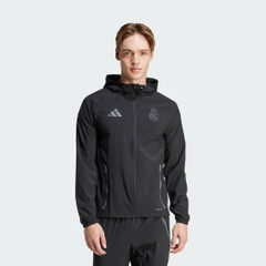 Áo Khoác Adidas Nam Chính Hãng - Real Madrid Tiro 25 Competition Vis Tech - Màu đen | JapanSport JW4688
