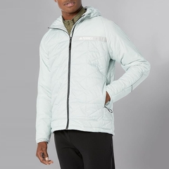 Áo Khoác Adidas Nam Chính Hãng - Terrex Multi Insulation Hooded Jacket - Màu Xanh | JapanSport IB1092