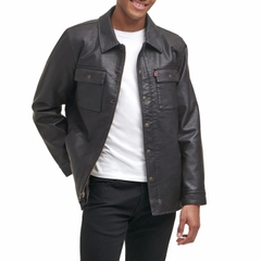 Áo Khoác da Levi's Chính Hãng - da nhân tạo Sherpa Lined Trucker - Màu đen | JapanSport 1521597-black