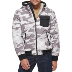 Áo Khoác Levi's Chính Hãng - Diamond Quilted Sherpa Lined Bomber Jacket - Màu Kem | JapanSport LM1RN592-4w1