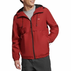 Áo Khoác Levi's Chính Hãng - Hooded Rain Windbreaker Jacket - Màu đỏ | JapanSport LM4RP015-red