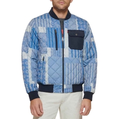 Áo Khoác Levi's Chính Hãng - Quilted Open Bottom Bomber - Màu xanh | JapanSport LM2RP433-lin