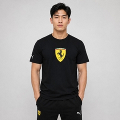 Áo Phông Puma Chính hãng - Scuderia Ferrari HP Race Coloured Big Shield Tee Men - Màu Đen | JapanSport 630188-01