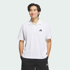 Áo Polo Adidas Nam Chính Hãng - Essentials Plus Loose Fit Small Logo Short Sleeve Polo Shirt - Màu Trắng | JapanSport JW6987