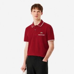 Áo Polo Lacoste Chính hãng - L.12.12 Dáng Cổ Điển Có Túi Nổi Bật - Màu Đỏ | JapanSport PH9838-51-737