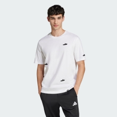 Áo Phông Adidas Chính Hãng - Graphic Lounge Slides - Màu Trắng | JapanSport JJ3999