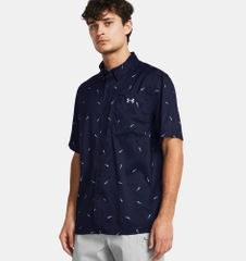 Áo Polo Under Armour Chính hãng - Dockside Short Sleeve T-Shirt - Màu Xanh | JapanSport 1376577-410