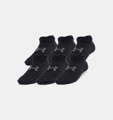 Set Tất Under Armour Chính Hãng - Kids' UA Essential 6-Pack No- Show Socks  - Đen | JapanSport 1382610-001
