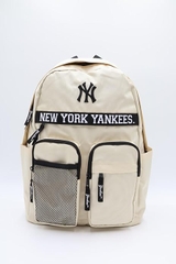 Balo MLB Chính Hãng - Two Pocket Backpack - Màu Be | JapanSport MBBK179-ivory