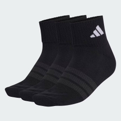 Set Tất Adidas Chính Hãng - BỘ 3 ĐÔI TẤT CỔ CHÂN THỂ THAO CÓ ĐỆM - Màu Đen | JapanSport KC9633