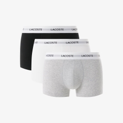 Quần Boxer Lacoste Chính hãng - 3-Pack Stretch Cotton Boxer Briefs - Màu | JapanSport 6H6043-51-NUA