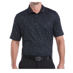 Áo Polo Callaway Chính Hãng - All-Over Mini Chevron Printed - Màu Đen | JapanSport CGKSD0T6GG-002
