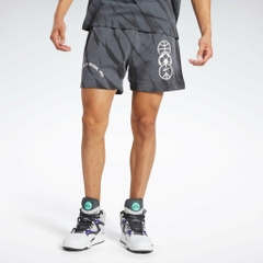 Quần Shorts Reebok Nam Chính Hãng - Classics Block Party Shorts - Xám | JapanSport HS9179