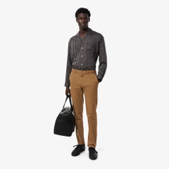 Quần Dài Lacoste Chính hãng - Slim Fit Stretch Cotton Pants - Màu Nâu  | JapanSport  HH3463-51-DPC