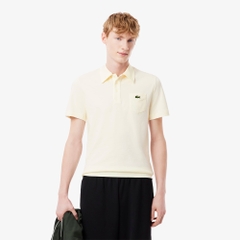 Áo Polo Lacoste Chính hãng - Slim Fit Cotton Polo Shirt - Màu Kem | JapanSport DH0732-51-ARS