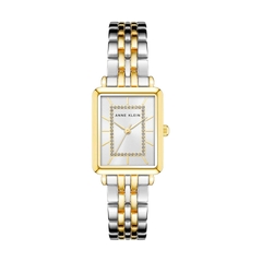 Đồng Hồ Anne Klein Nữ Chính Hãng - Glitter Accented Bracelet - Bạc/Vàng hồng | JapanSport AK/3761SVTT