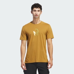 Áo Phông Adidas Nam Chính Hãng - Mahomes Designed for Training Workout Tee  - Màu Vàng | JapanSport IM8088