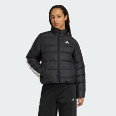 Áo Khoác Adidas Nữ Chính Hãng - Áo khoác lông vũ tổng hợp 3 sọc CLIMAWARM Essentials - Màu Đen | JapanSport JM8421