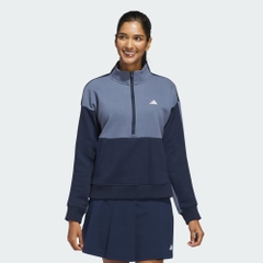 Áo Khoác Adidas Nữ Chính Hãng - Half-Zip Jacket - Màu Navy | JapanSport JE7402