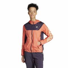 Áo Khoác Nữ Adidas Chính Hãng - Windbreaker- Màu Cam | JapanSport IU0709