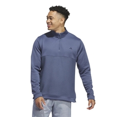 Áo Khoác Adidas Chính Hãng - Ultimate365 Textured 1/4 Zip Golf - Màu Xanh | JapanSport IU4695