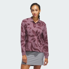 Áo Polo Nữ Adidas Chính Hãng - GO-TO Long Sleeve POLO - Màu hồng đất | Japansport IX8741