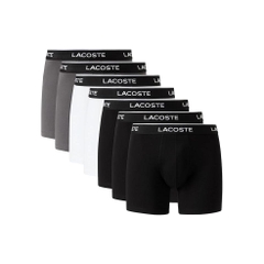 Set 7 quần Boxer Lacoste Chính hãng - Cotton Stretch Essentials Boxer Briefs - 3 màu | JapanSport 6H6898-51