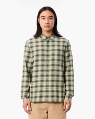 Áo Sơ Mi Lacoste Chính Hãng - Regular Fit Wool and Cotton Flannel Shirt - Màu Green | JapanSport CH1868-51-IC3