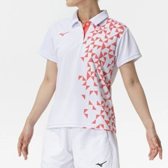 Áo Polo Mizuno Nữ Chính Hãng - Game shirt - Màu Trắng | JapanSport 62JAC227-01