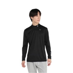 Áo Khoác Mizuno Chính Hãng - Men's Crew Neck Polo Shirt - Màu Đen | JapanSport  E2JAB568-09