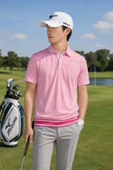 Áo Polo Mizuno Chính Hãng - Dry Aeroflow Mesh - Màu Hồng | JapanSport E2MAC010-65