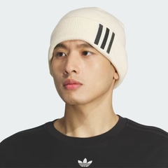 Mũ Len Adidas Chính Hãng - Offset 3-Stripes Beanie - Màu trắng | JapanSport IV3045