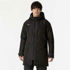 Áo Khoác Mizuno Chính Hãng - Half-Coat Bench Coat - Màu Đen | JapanSport P2MEB570-09