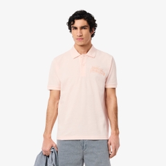 Áo Polo Lacoste Nam Chính hãng - L.12.12 Classic Fit Printed Pattern - Màu Hồng | JapanSport PH0285-51-GXI