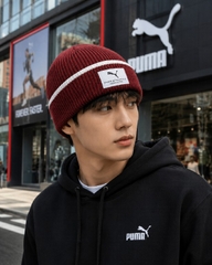 Mũ Puma Nam Chính Hãng - PUMA CLASS Mid Crown Beanie - Màu Đỏ | JapanSport 026413-02
