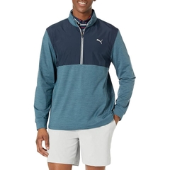 Áo Khoác Puma Nam Chính Hãng - Cloudspun WRMLBL Zip Neck Golf - Màu Xanh | JapanSport  537066-04