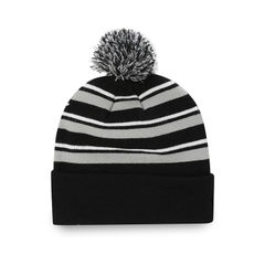 Mũ Puma Chính Hãng - WRMLBL Stripe Pom Beanie - Màu Xám | JapanSport 024788-02