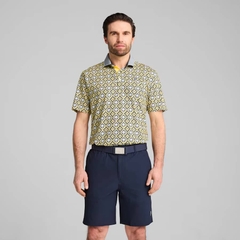 Áo Polo Puma Chính Hãng - Golf PUMA x PTC Tile Short-Sleeve Polo Shirt - Màu Vàng | JapanSport 630033-01