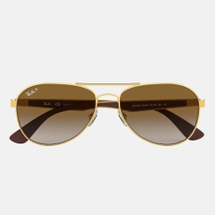 Kính Ray-Ban Chính hãng - POLARIZED 0RB3549 - Vàng/Nâu | JapanSport