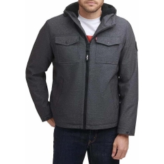 Áo Khoác Levi's Chính Hãng - Soft Shell Hooded Storm Coat - Màu Xám | JapanSport LM1RN012-gre