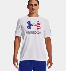 Áo phông Under Armour Chính hãng - UA Freedom Logo T-Shirt - Màu Trắng | JapanSport 1382970-100
