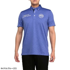 Áo Polo Mizuno Chính Hãng - Golf Short-Sleeve Button-Down - Màu Xanh | JapanSport E2MAA018-22