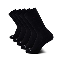 Set Tất Tommy Hilfiger chính hãng - Bộ 5 đôi vớ thể thao co giãn, êm ái, thích hợp cho chạy bộ- Màu Đen | JapanSport X003CU6IJ