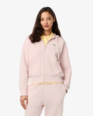 Áo Khoác Lacoste Chính Hãng - Women's Zip-Up Piqué Hoodie - Màu Hồng | JapanSport SF5272-51-ADY