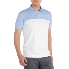 Áo Polo Mizuno Chính Hãng - Solar Cut Short Sleeve Shirt - Nam - Màu Trắng/Xanh | JapanSport E2MAB001-28
