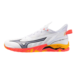Giày Tennis Mizuno Nam Chính hãng - WAVE MIRAGE 5 - Màu Trắng/Cam | JapanSport X1GA235098