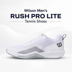 Giày Tennis Wilson Nam Chính hãng - Rush Pro Lite - Màu Trắng | JapanSport WRS333760